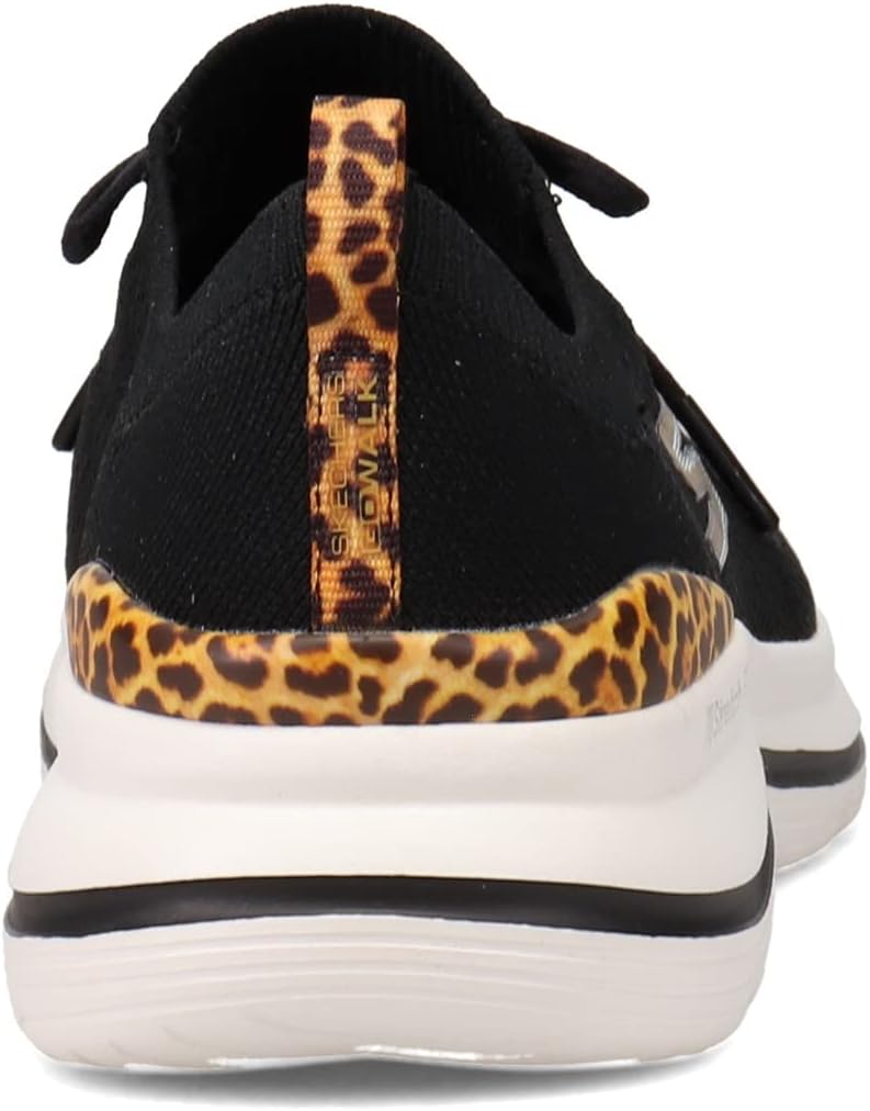 Skechers Womens Go Walk Stretch Fit with Leopard Trim