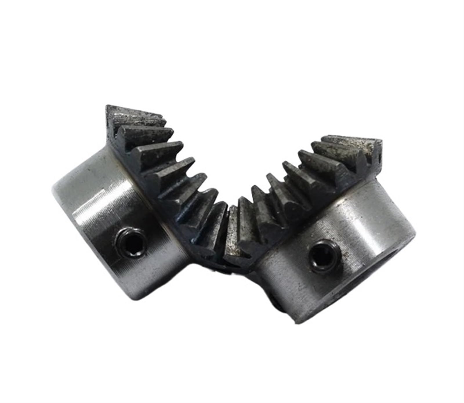 Bevel Gear Pinion Hardware Mechanical 2pcs Bevel Gear 1.25M 20Teeth Inner Hole 8/10mm Gear 90 Degrees Meshing Angle Steel Gears Screw Hole M5(8mm)