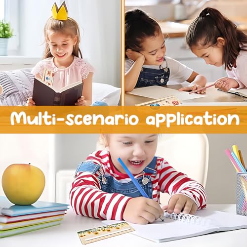 JUGUTA Lesehilfe Kinder 1 Klasse 3 Stück Lesehilfe Lesezeichen Kinder Einschulung Holz Lesezeichen Leselineal Zur Einschulung Kinder Schulanfang Lineal Personalisiert Schulanfang Geschenkidee