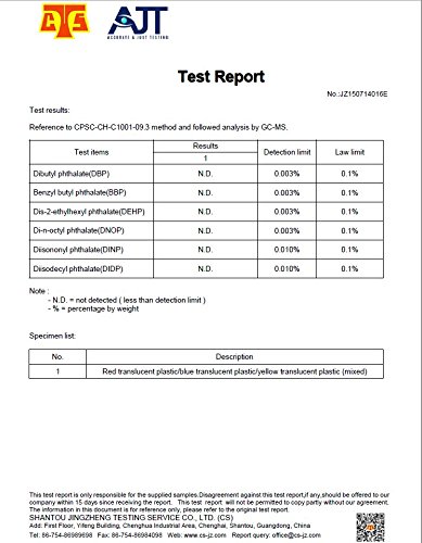 Powertrc Non-Toxic 100" Phthalates Free Crush Proof Pit Balls 2.5" ~ 6.5Cm Non-Recycled Quality Clear 10 Colors Play Balls #TOP3