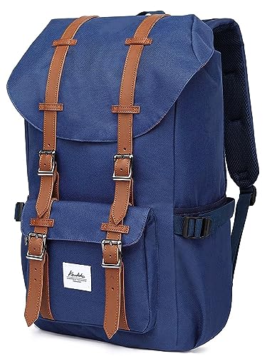 KAUKKO Laptop Backpack Travel Outdoor Weekend Bag Carry on Daypack Stylish and Durable Rucksack Hiking Backpack Fits 15.6"(EP5-BLUE-NEW)2