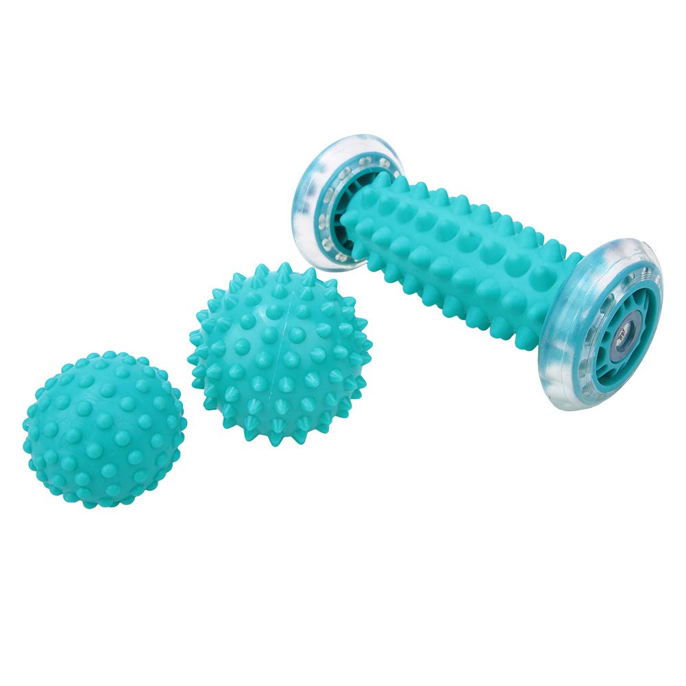 POENVFPO Juego de Bolas de Masaje con Puntas, Bola Masajeadora de Material TPE para Parte Trasera del Pie para de Tejido Profundo y Recuperación Muscular en Casa u Oficina