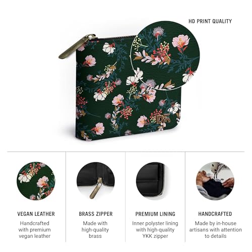 Stylish Slim Zip Around Wallet | Women's & Mens Bifold Wallet Purse With Coin, Card Slots | Soft Genuine Leather2