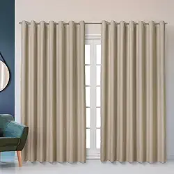 Cortina Blackout Corta Luz 2,80m x 1,80m Tecido Encorpado Liso Elegante Sala ou Quarto (Palha)