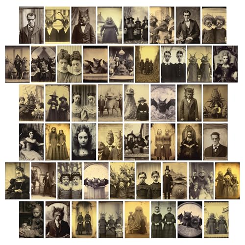 Vintage Creepy Mansion Portrait Collage Kit