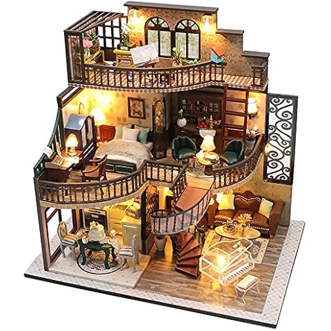 Lannso DIY Dollhouse Miniature Kit Cover
