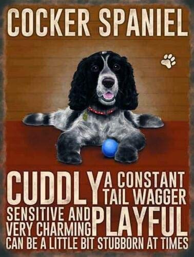 Vintage Style Retro Metal Sign Dog Lovers Owners Gift Tin Pedigree Dogs COCKER SPANIEL - Image 2