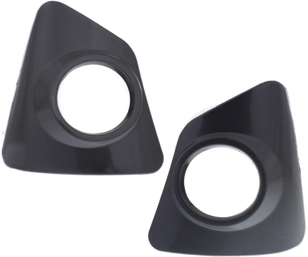 For Toyota Corolla 2014 2015 2016 Fog Light Cover Driver and Passenger Side Pair/Set | Black | Primed | S/Special Edition Model | DOT Certified | TO1038172, TO1039172 | 8148202470, 8148102480