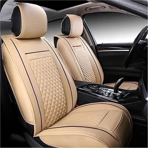 Housse siege voiture MG ZS EV MG4 cuir PU beige 5 places durable