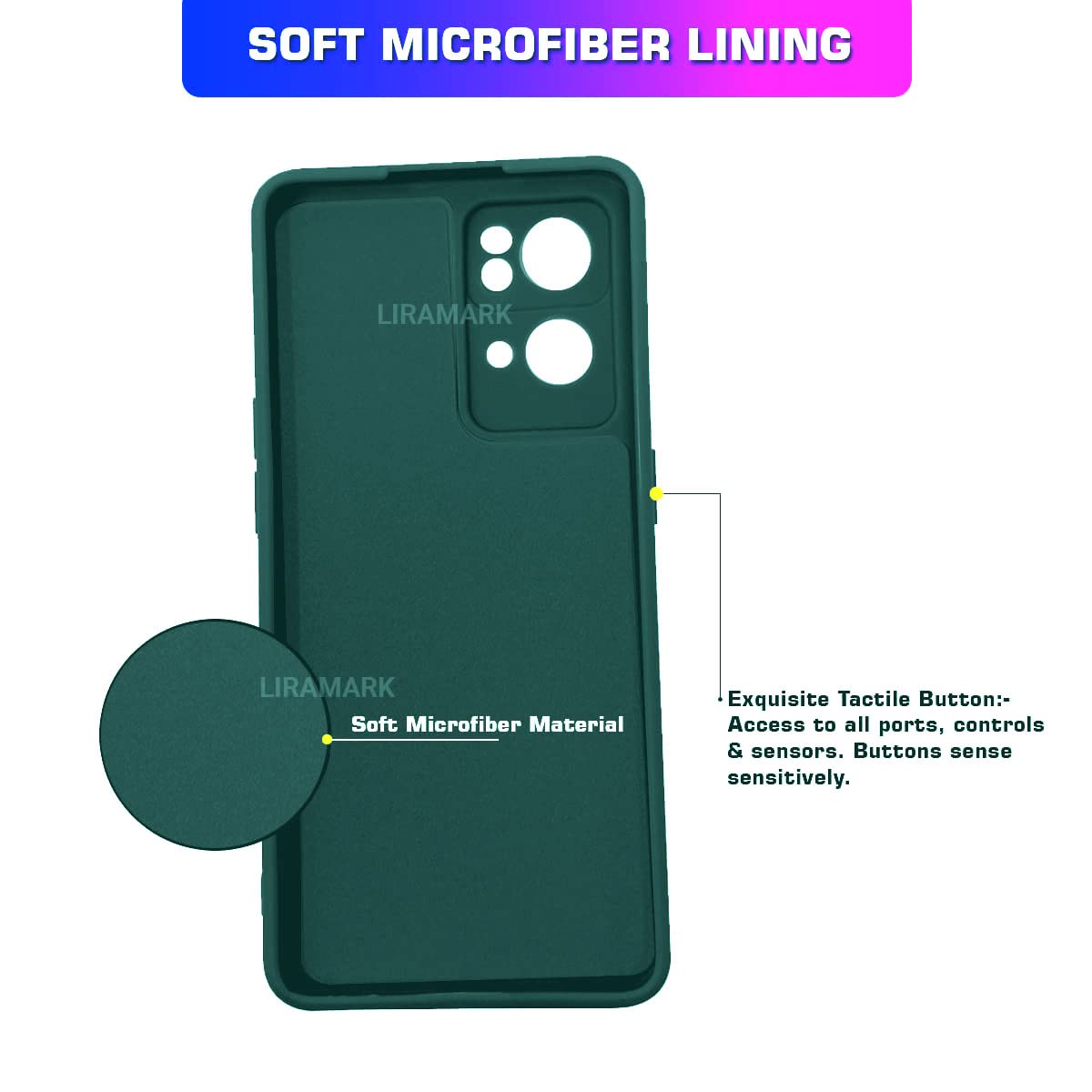Oppo Reno 7 Pro 5G Case - Silicone Green -4 Oppo Reno 7 Pro 5G Case - Silicone Green -4