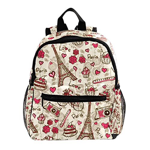 Sac à dos enfants style rétro Tour Eiffel : le cadeau d'anniversaire mignon et utile