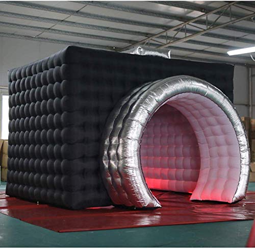SAYOK Inflatable Photo Booth Enclosure(One Door, 3.5x2.8x2.5mH) Camera Shaped Inflatable Cube Tent with Air Blower and 17 Colors LED Lights, Photo Booth Props for Wedding, Party, Event,Exhibition - Image 4