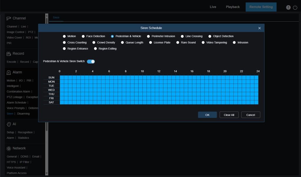 4K 16 Channel NVR Security Camera System with 8 PoE Outdoor Cameras | 2-Way Audio, Siren & Lights | Smart AI Detection | 4TB HDD | Plug & Play Surveillance System