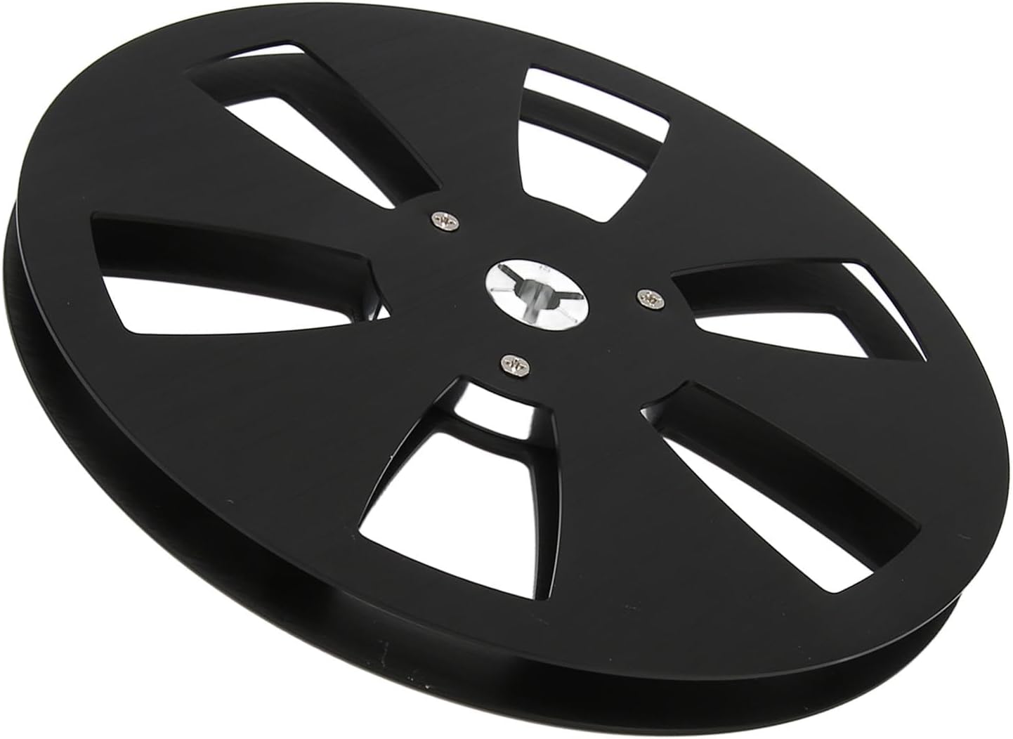 7 Inch Empty Tape Reel, Sound Tape Empty Reel Opening Machine Part Aluminum Alloy 6 Hole for Reel to Reel Tape Player