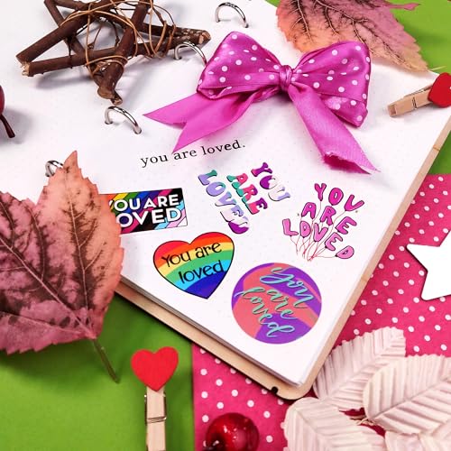 Image of 50Pcs You are Loved Stickers for Water Bottles - You are Loved Gifts, Gifts for Women & Men