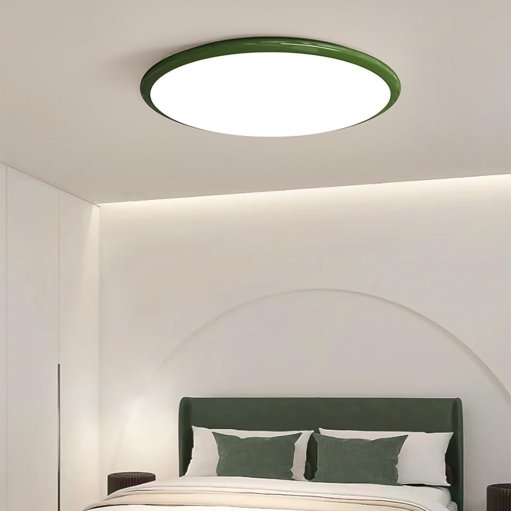 Nowoczesna minimalistyczna lampa sufitowa w kolorze kremowym - ochrona oczu do salonu i głównej sypialni (66 W)