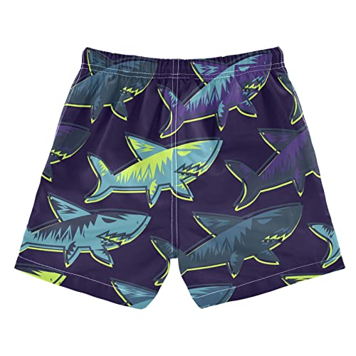Matching Swim Trunks for Dad and Son Sharks Navy Father Son Matching Swim Trunks Family Board Shorts2