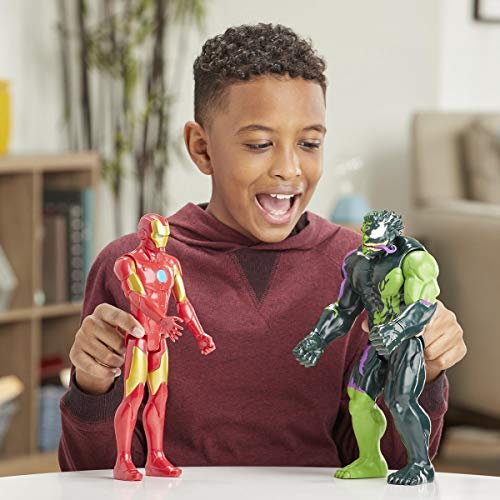 Marvel E86855C00-UP Titan Hero 12-Inch Spider-Man Maximum Venom Series 2-Pack Iron Man Vs Venomized Hulk thumb #2