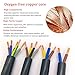 0.75-2.5mm² Flexible Copper Cable,PVC Insulation, 25FT-300FT Multi-Core Control Signal Wire, 300V for Power Extension, Lighting, Home Appliances, Industrial Wiring, Electrical(100ft,2.50mm2-2C)