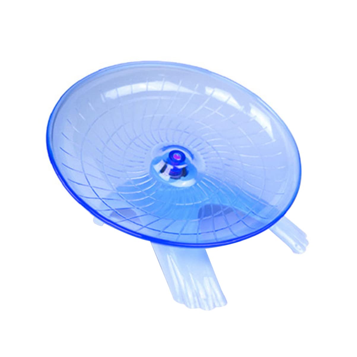 Ipetboom 3 Piezas Gran Rueda de hámster Jaula de hámster hámsters platillo Volador de Rata Juguete Disco sin ejecución Rueda de Ejercicio para Mascotas Deportes Suministros Erizo Púrpura