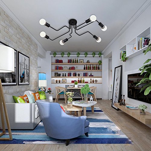 Lingkai estilo Industrial lamparas techo colgante