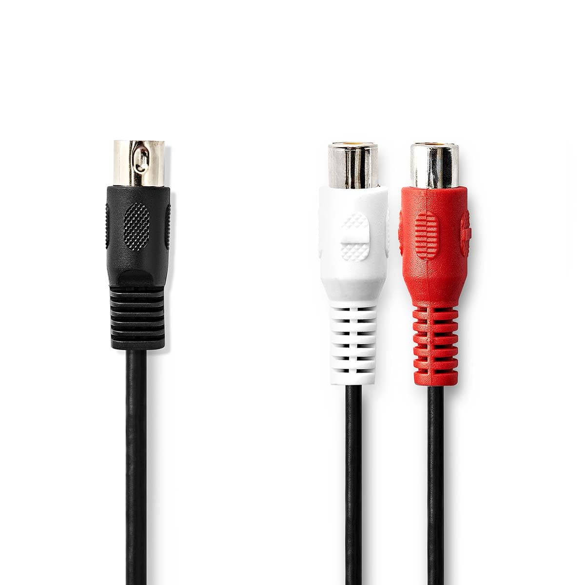 Nedis DIN Audio Cable, 5-Pin Male to 2x RCA Female - 0.20m