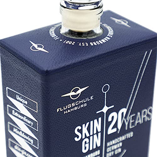 FLUGSCHULE HAMBURG Skin Gin Limited Edition | Manufaktur Gin aus dem Alten Land | 42% 500 ml | Marokkanische Minze – Bild 4