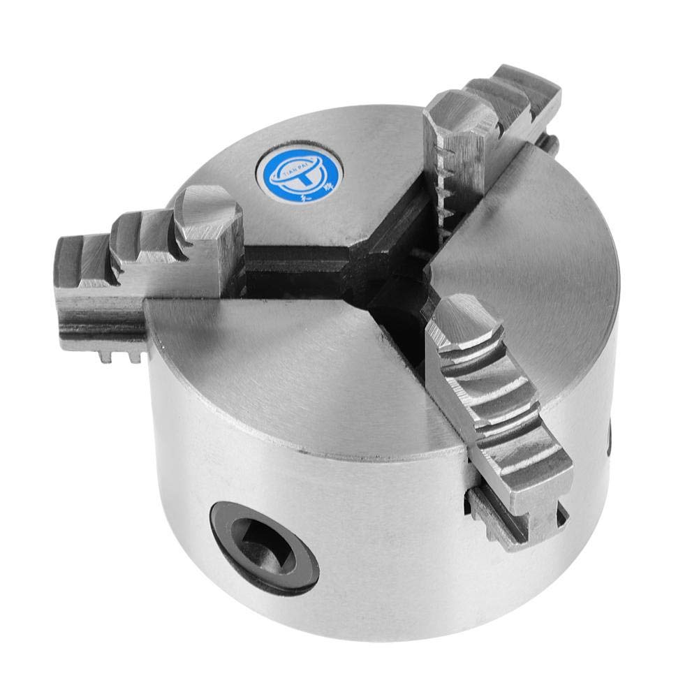 Uchwyt tokarski, k11 80 Lathe Chuck 80 mm uchwyt trójszczękowy, 3 szczęki samocentrujący metalowy uchwyt tokarski z wieloma akcesoriami do tokarek
