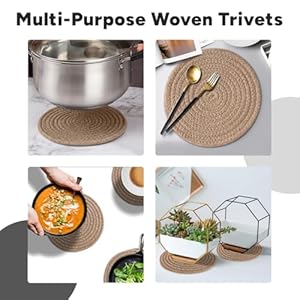 Trivetsforhotdishessetof3trivetsforhotpotsandpansheatresistantpotholdersstylishcoastersperfectforyourkitchen Urban Country Home Decor Trivets for hot dishes set of 3 trivets for hot pots and pans heat resistant pot holders stylish coasters perfect for your kitchen urban country home decor