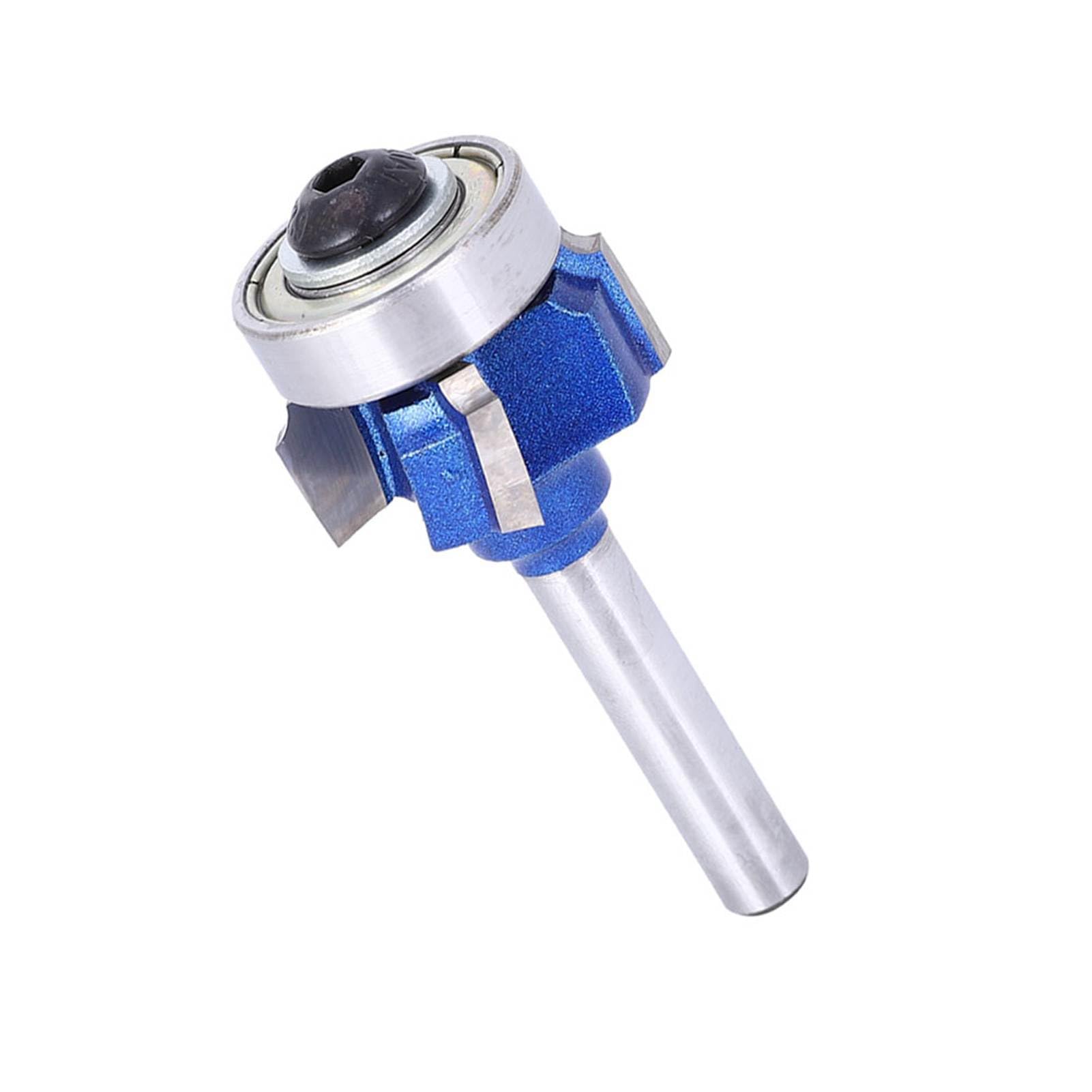 Fresa per bordi tondi a 4 denti, 8 mm/0,3 pollici, per macchine per incisione con trimmer elettrico(8XR2), Punte per serramenti e infissi
