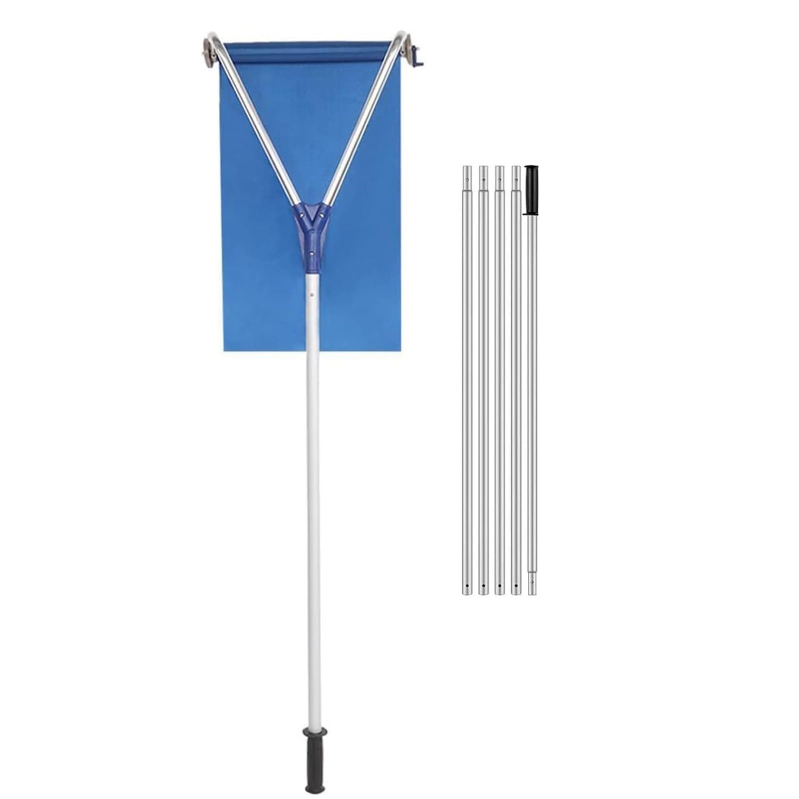 Générique Pelle à Neige, râteau à Neige pour Toit à démontage Rapide, Extensible de 6 Pieds à 21 Pieds avec poignée antidérapante, Construction en Aluminium Durable