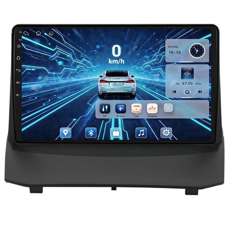 Autoradio Android pour Ford Fiesta 2009-2014 avec écran tactile 9 pouces et liaison smartphone