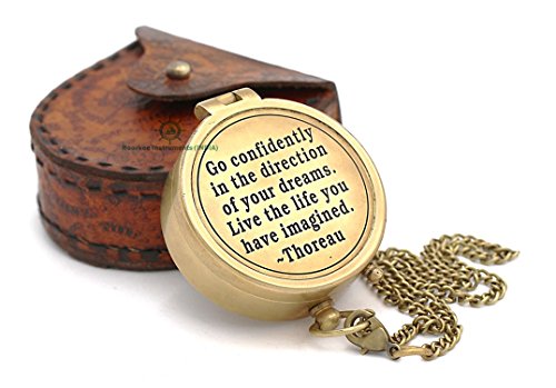 Roorkee Instruments India Engraved Compass Directional Magnetic Personalized Gift for Camping, Hiking and Touring