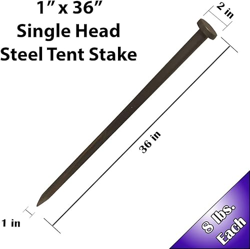 Miniatura 2 de tentandtable Heavy Duty Juego para tiendas de campaña y Comercial hinchables, único cabeza, 4-Pack