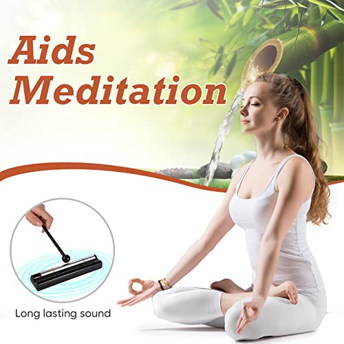 Konohan Classroom Chime Meditation Chimes Teacher Chime Hand Bell Chimes for Classroom Management Mindfulness Reminder Bell with Mallet Storage Bag for Teacher Gift Prayer Yoga Music - Image 4