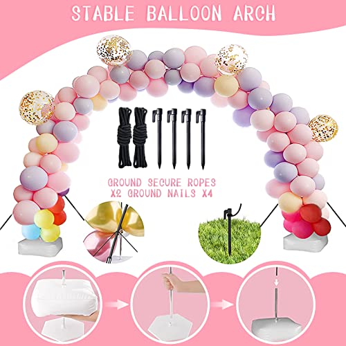 Frasheng Ballonnenboogset, ballonnenboog, ballonslinger met basis, bruiloftsboog, verstelbare ballonboog, 2,3 x 3,2 m… - Image 3