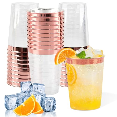panemy 30 Gobelets Réutilisables, Gobelets pour Fête d'Anniversaire de 300 Ml, Verre Cocktail Plastique, Idéales pour Les Anniversaires, Les Mariages, Les Cocktails...