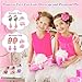 Toddler Girl Toys for Ages 5-7 Jewelry,34pcs Girls Toys Age 6-8 Clip on Earrings for Girls age 8-10 Kids Princess Toy Adjustable Ring Girl Toy Age 3 4 5 6-8 Year Old Birthday Christmas Gifts