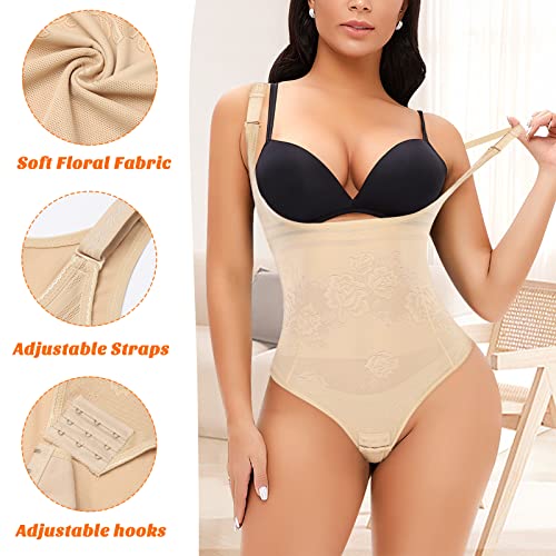 Image of Womens Shapewear Bodysuit Body Shaper Thong