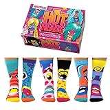Größe: 37-42 Hot Heads Gesichter Oddsocks Socken in 37-42 im 6er Set - Strumpf