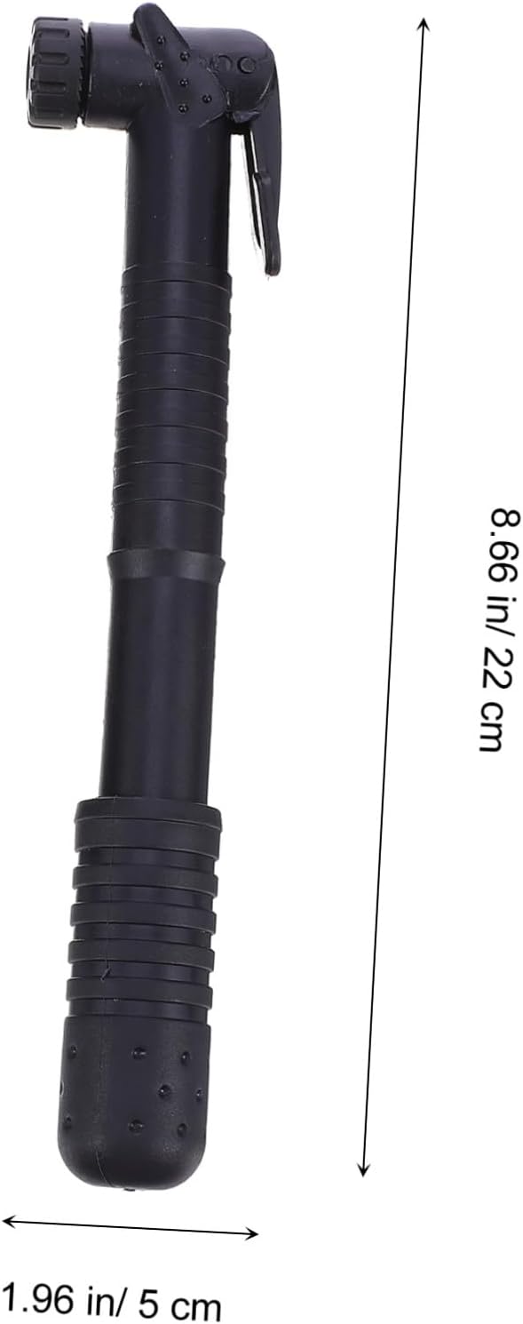 Mikinona Mini Bike Pump Tire Air Inflator with Nylon Frame Mount Portable Multifunctional Hand Pump for Bicycle Tires Dual Valve Compatible Black Set for Cycling Maintenance