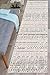 Rugshop Geometric Boho Perfect for high Traffic Areas of Your Living Room,Bedroom,Home Office,Kitchen Runner Rug 2' x 7' Gray