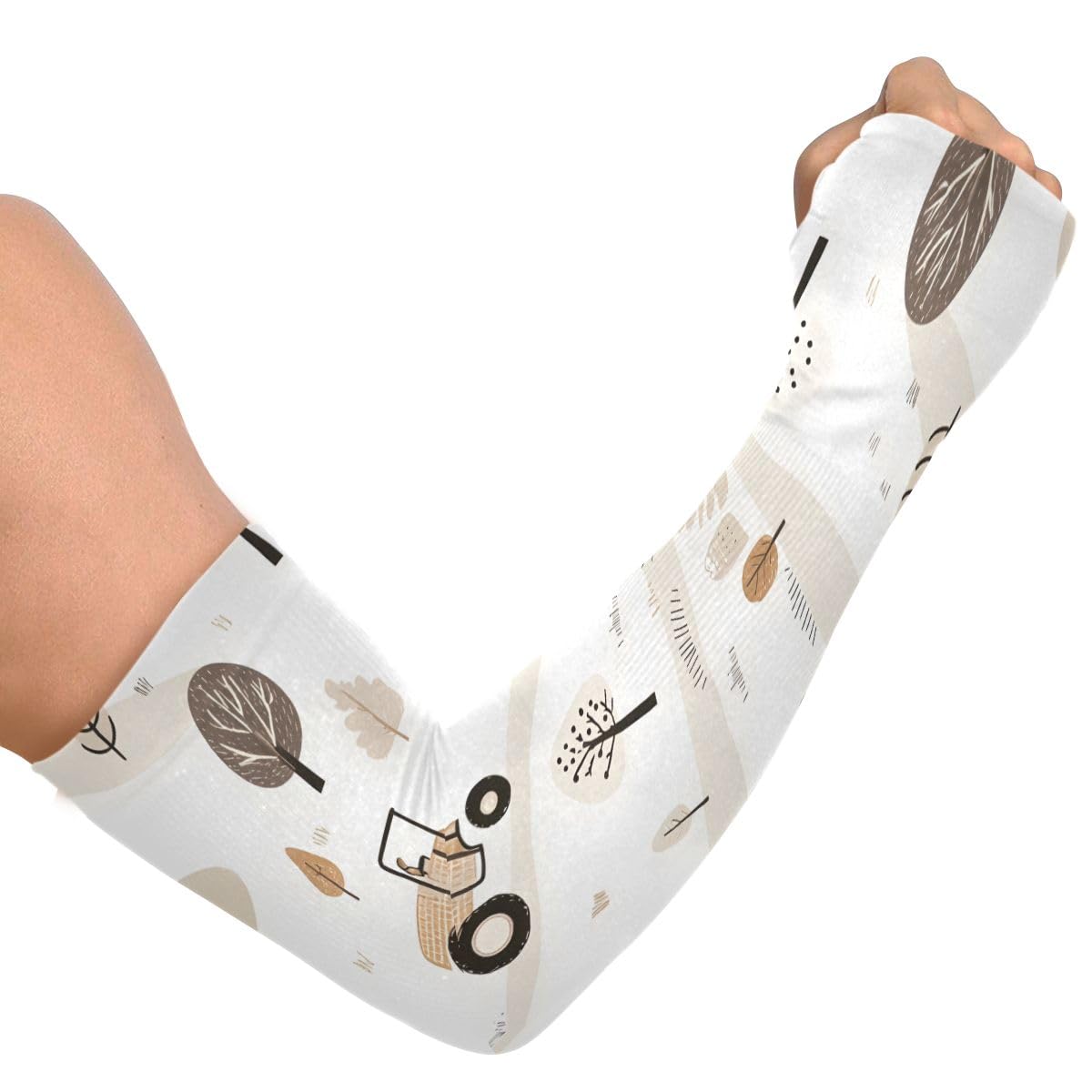 Cooling Arm Sleeves for Men Women UV Sun Protection Arm Covers Car Tree Compression Sleeves Sports Football Golf Cycling