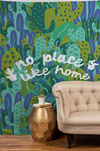 Image of Society6 Doodle by Meg No Place Like Home Tapestry, 50 in x 60 in, Multi
