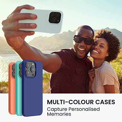 kwmobile Case for iPhone 14 Pro Case - Slim Soft TPU Silicone Cover - Works with Wireless Charging - Cool Mint - Image 3