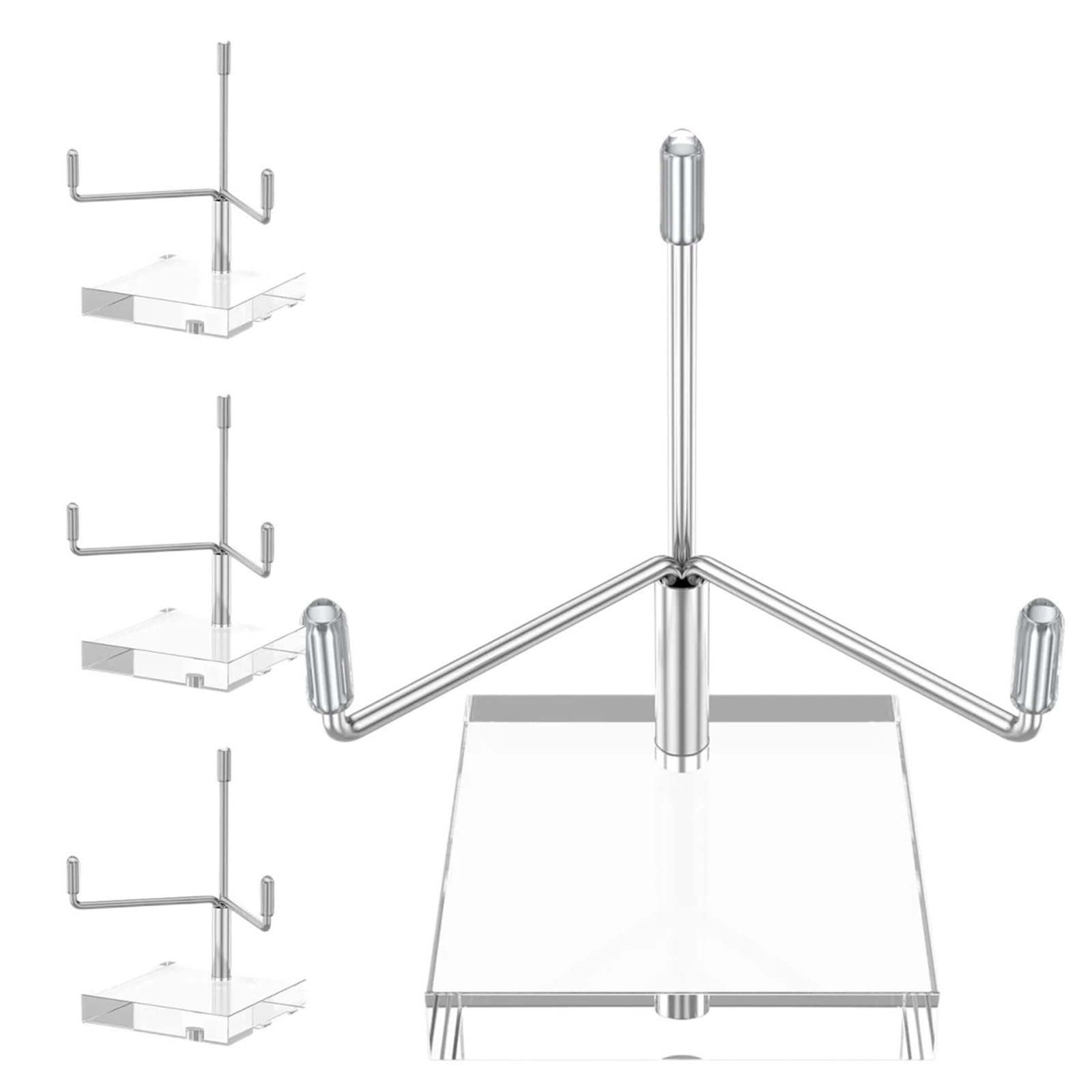 IRGVJIFR Rock Display Stand 4Pcs Mini Clear Easel Stand Pedestal