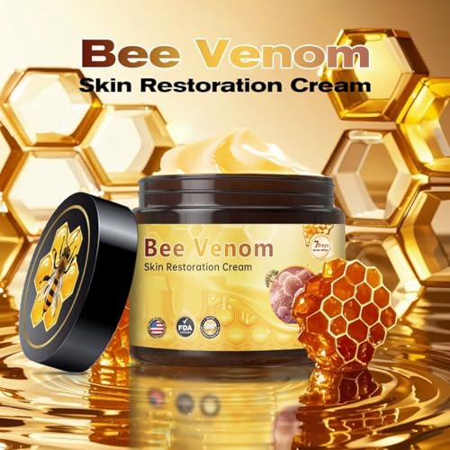 ZTSGU 2 Pcs Bee Venom Skin Treatment Cream, Anti-Aging Wrinkle Removal and Firming Face Skin Bee Venom Comprehensive Restoration Cream