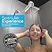 SparkPod Shower Head - High Pressure Rain - Premium Quality Luxury Design - Easy Clean Adjustable Replacement for Your Bathroom Shower Heads (Luxury Polished Chrome, 6 Inch Square)