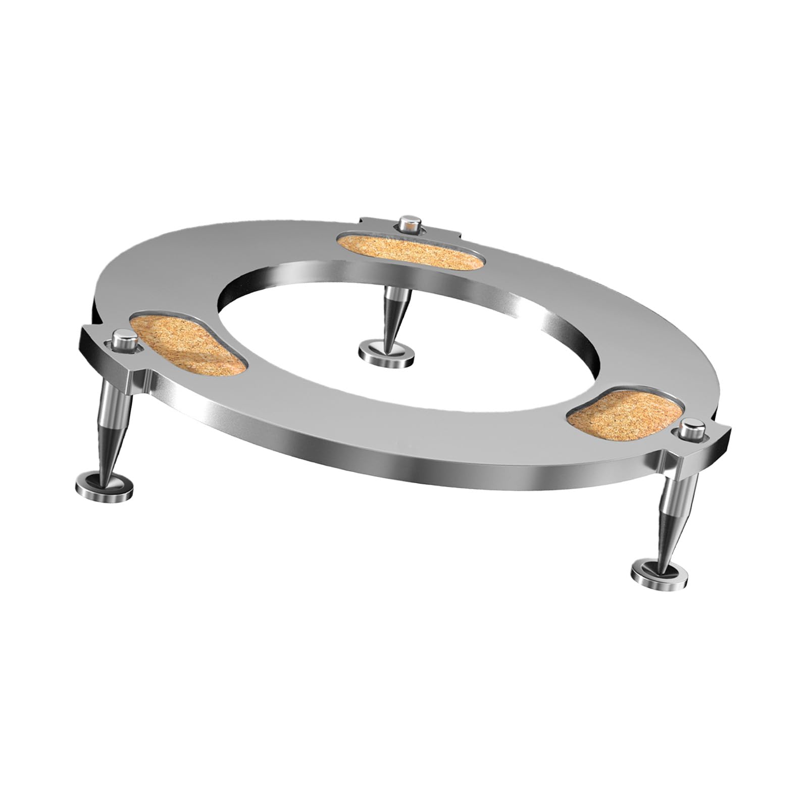 Supporto per altoparlante con struttura in lega di alluminio, argento