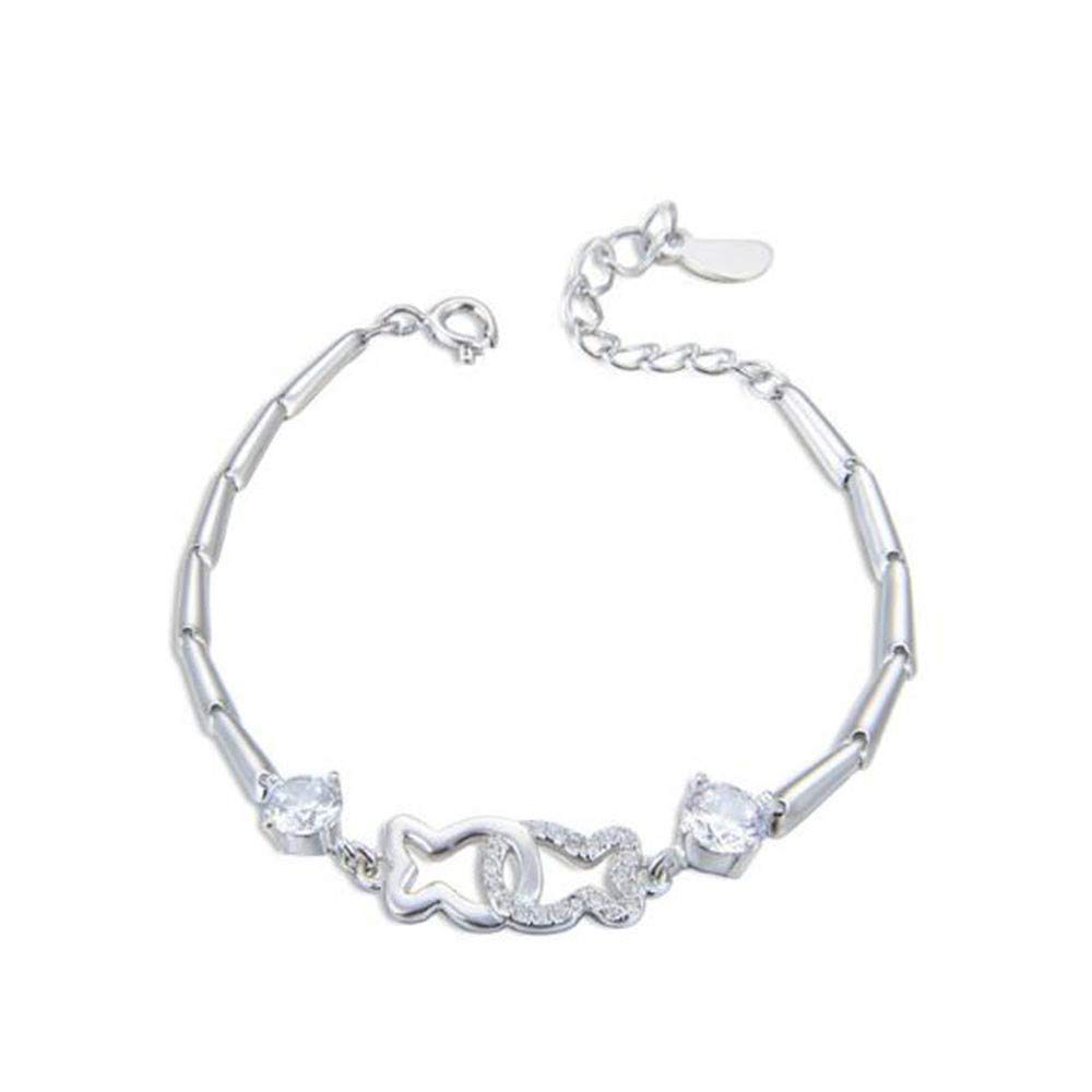 Bracelet poisson en argent sterling S925 de haute joine femme